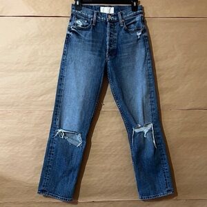Mother Superior The Tomcat Jeans Seriously, Truce High Rise Straight Leg Size 26